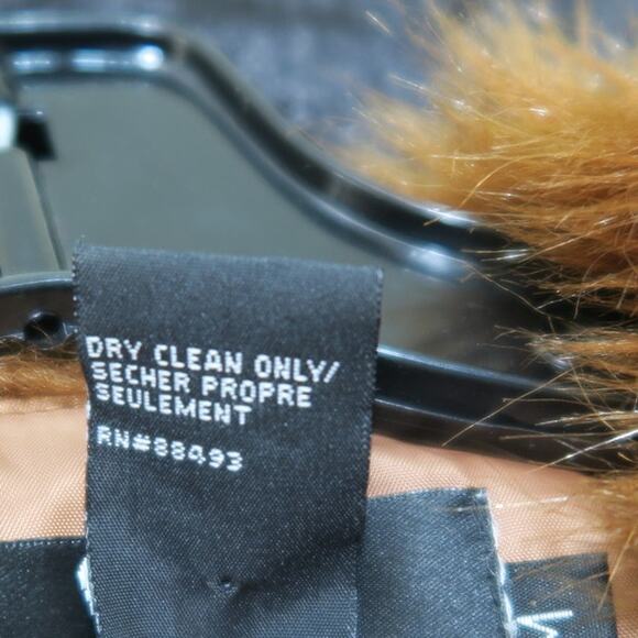 Blanc Noir Faux Fur Vest Brown Lined Outerwear Medium Tie Chenille Fuzzy Soft M - Picture 7 of 11